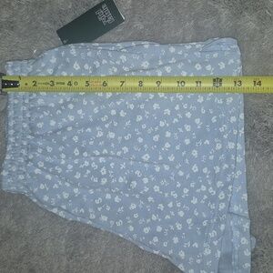 Wild Fable Light Blue Floral Pajama Shorts